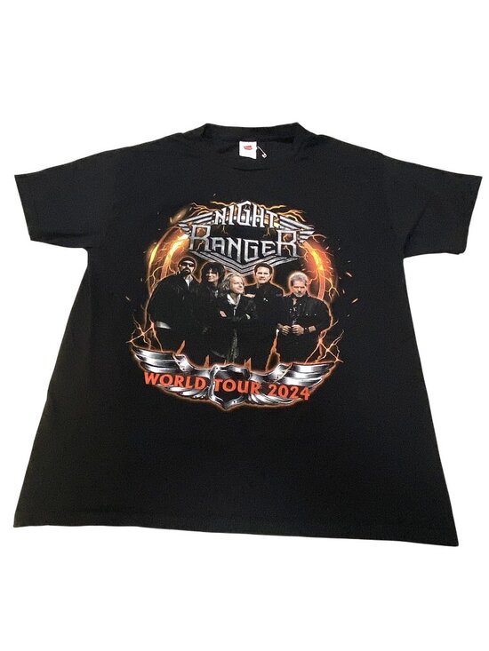Hanes Other - Night Ranger Men's Black M World Tour 2024 Band Hanes Graphic T-Shirt